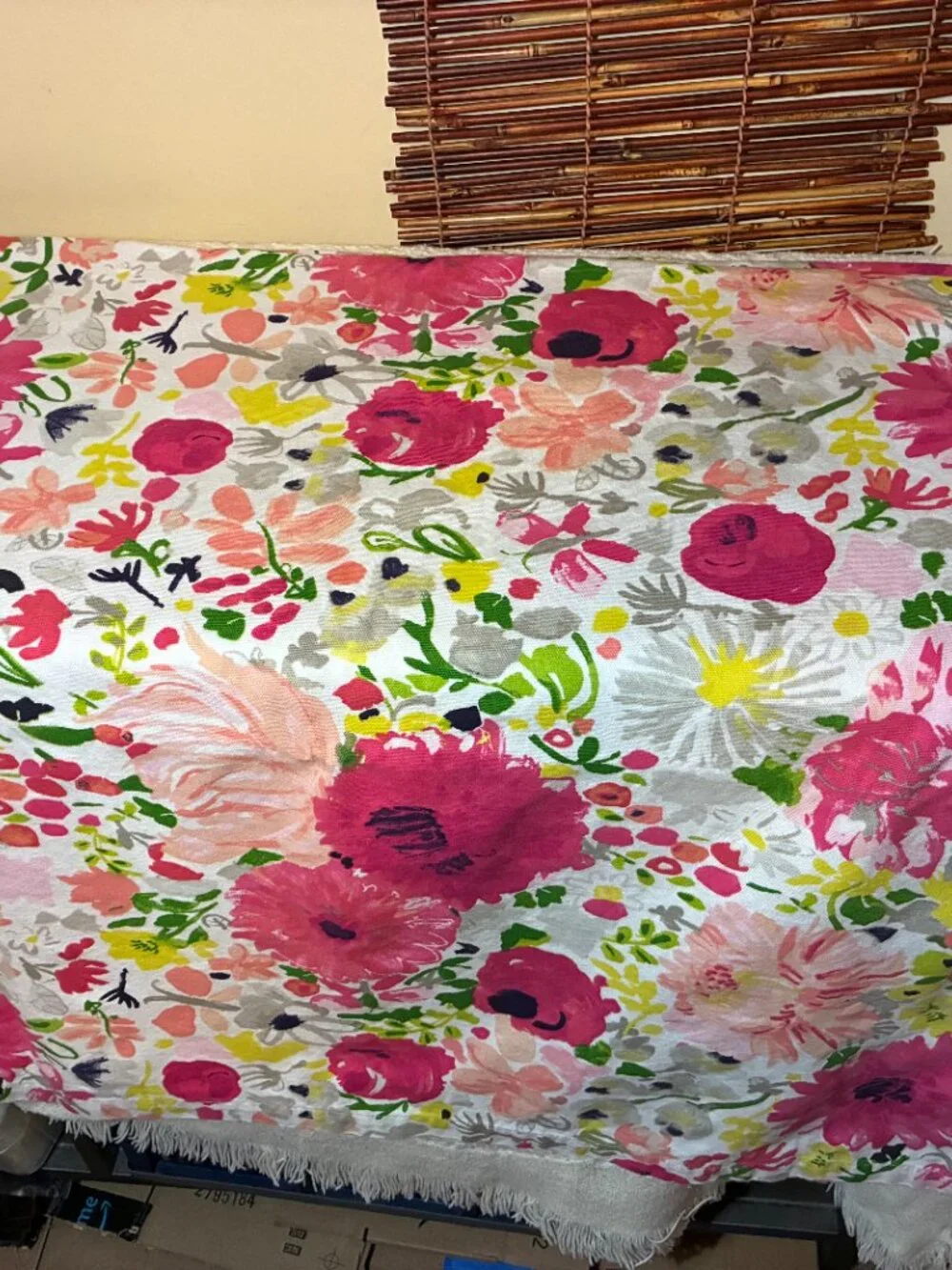 Kate Spade Dahlia Floral Cotton Shower Curtain 72x72 Dopamine Decor Vibrant